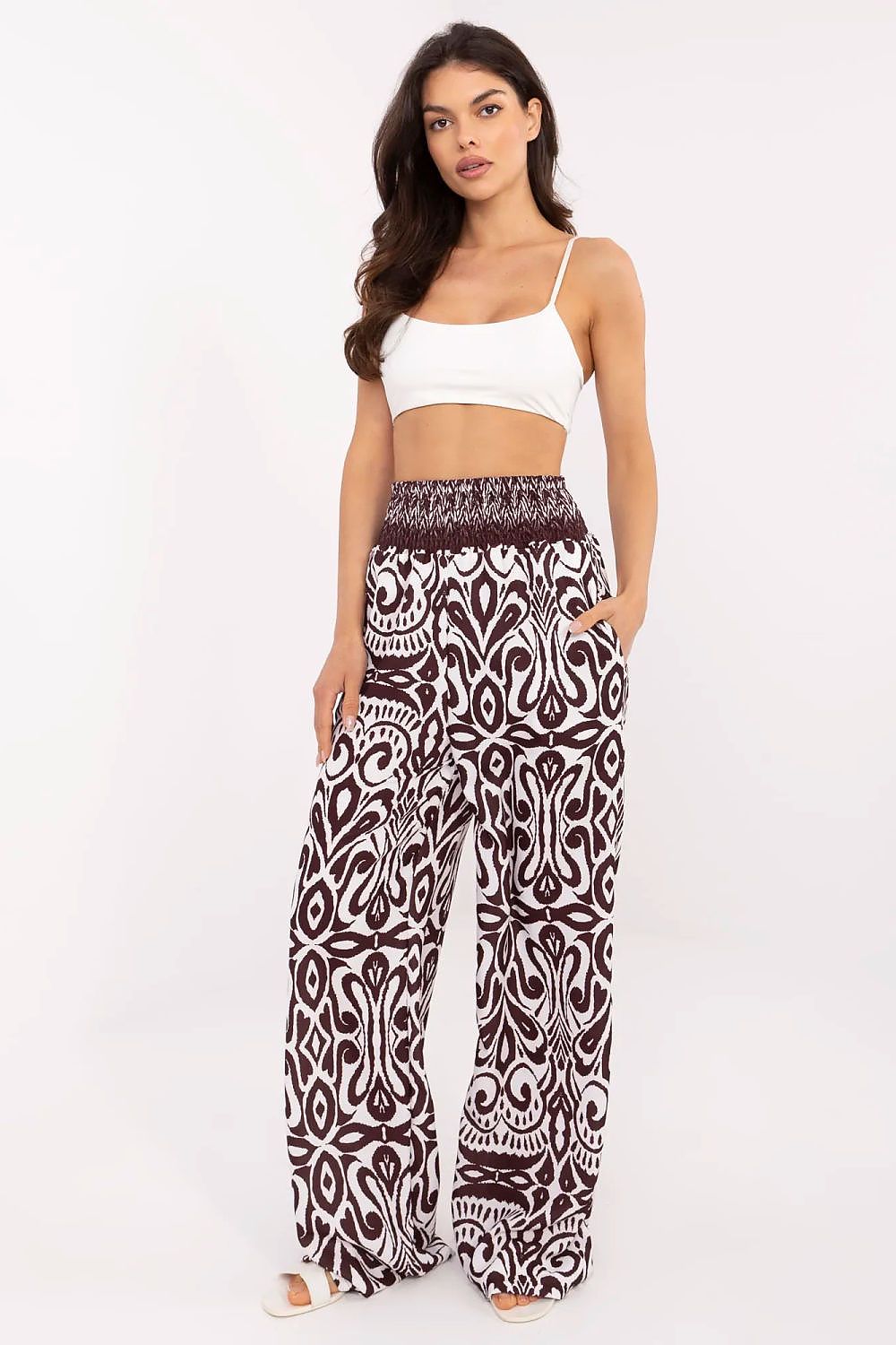 Women trousers model 213600 Italy Moda