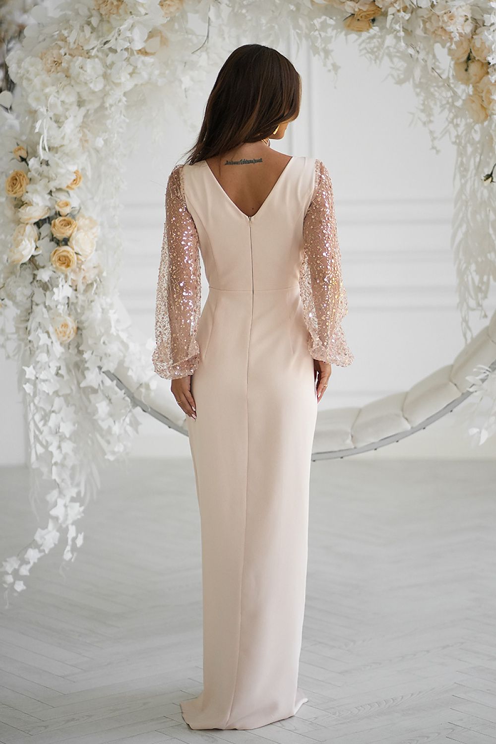 Long dress model 198903 Bicotone - ELEMODA