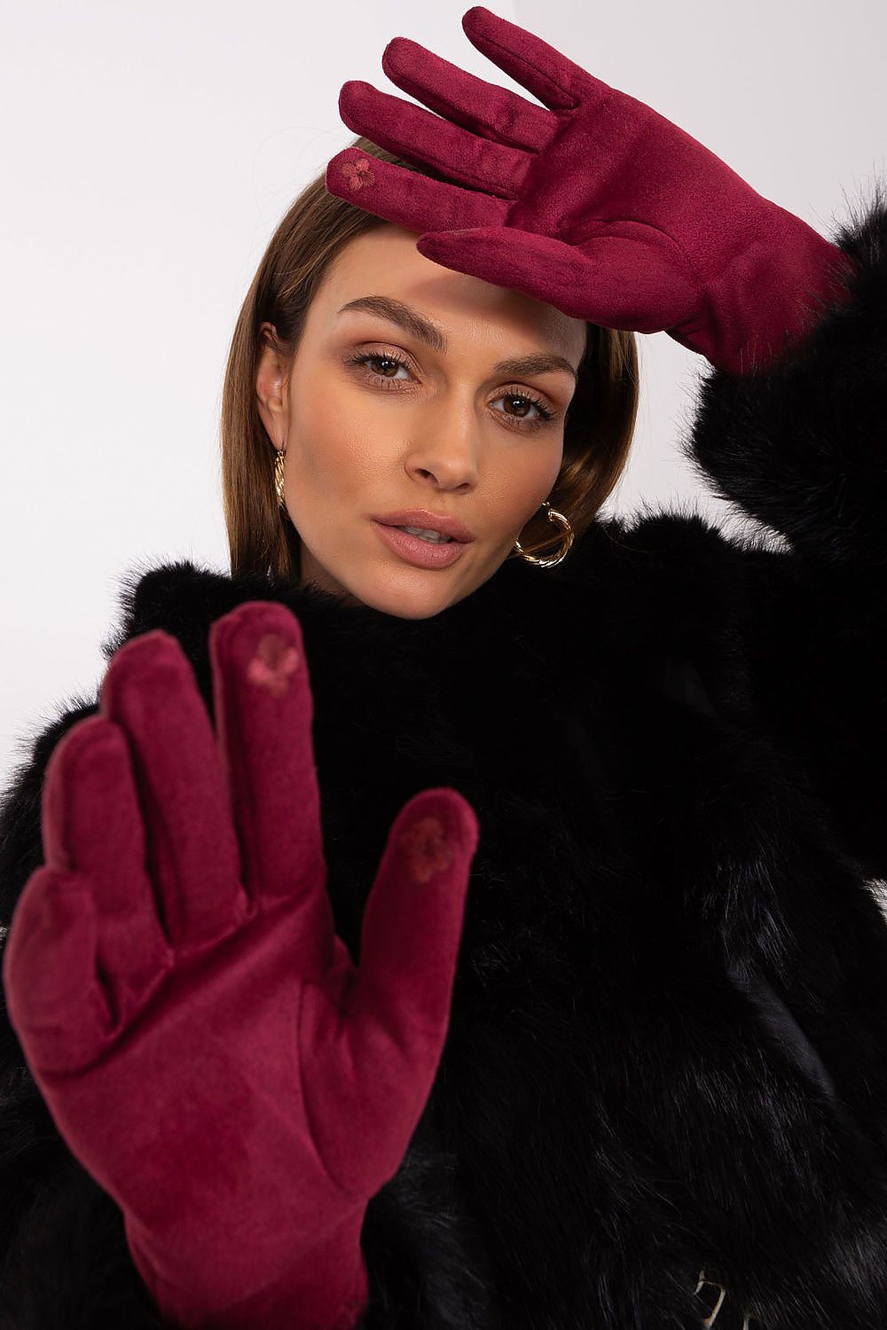 Gloves model 188289 AT - ELEMODA