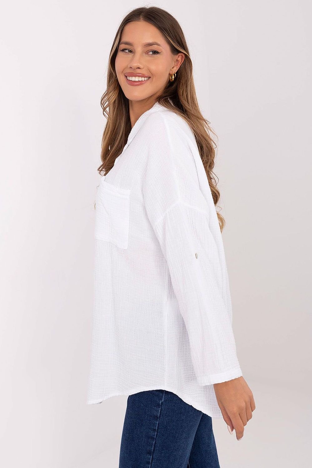 Long sleeve shirt model 210007 Italy Moda - ELEMODA