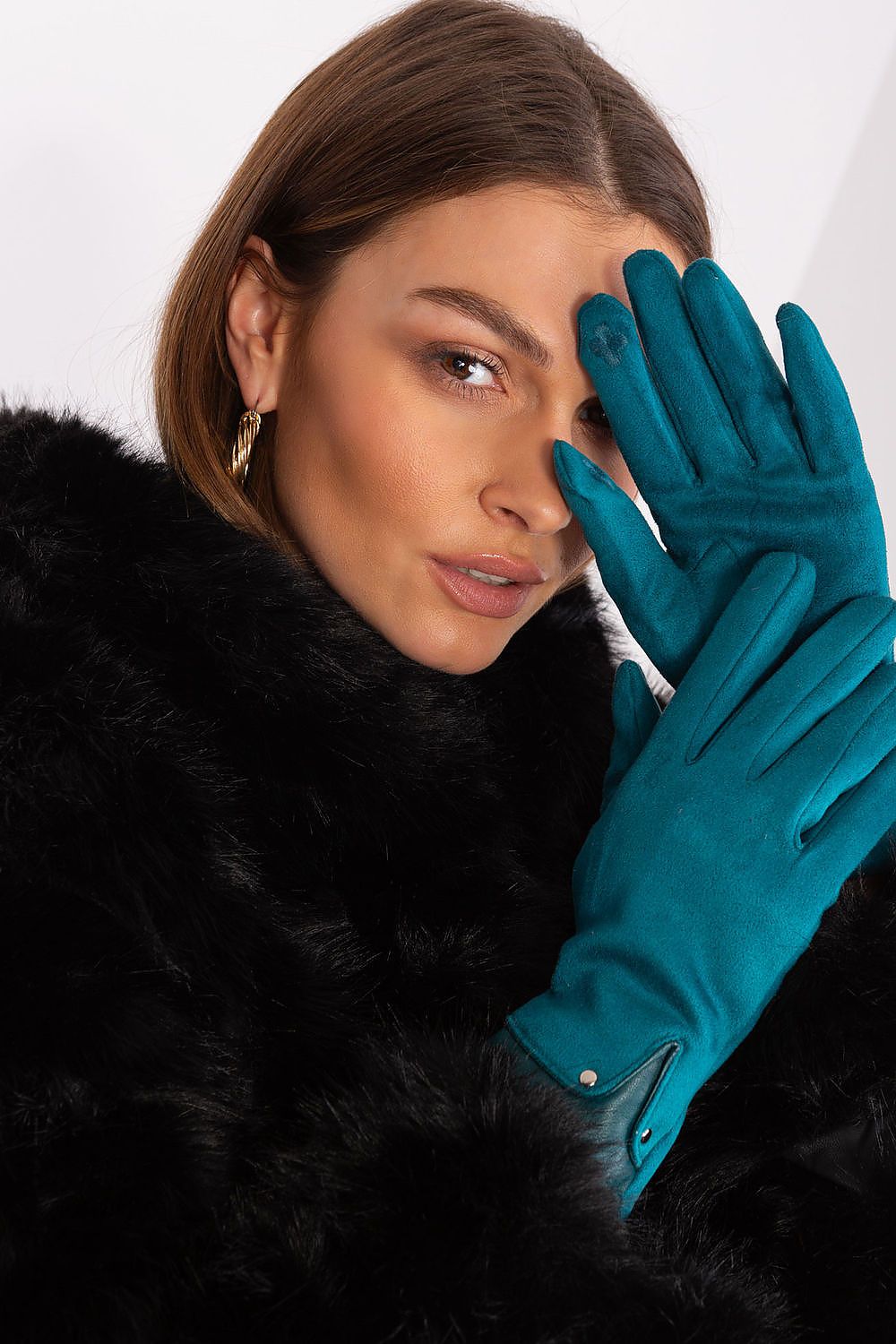 Gloves model 188289 AT - ELEMODA