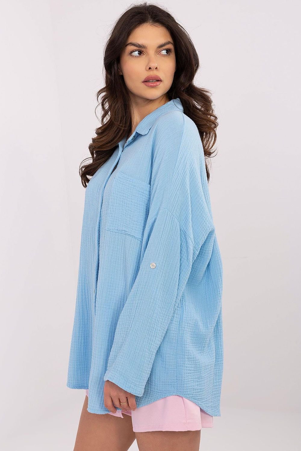 Long sleeve shirt model 210007 Italy Moda - ELEMODA