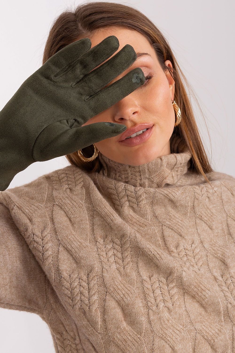 Gloves model 188289 AT - ELEMODA