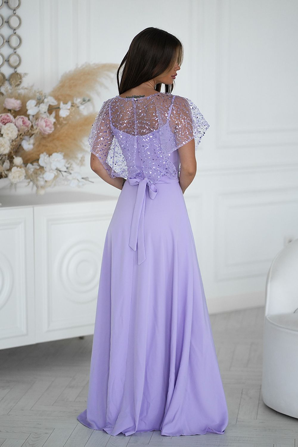 Long dress model 219685 Bicotone - ELEMODA