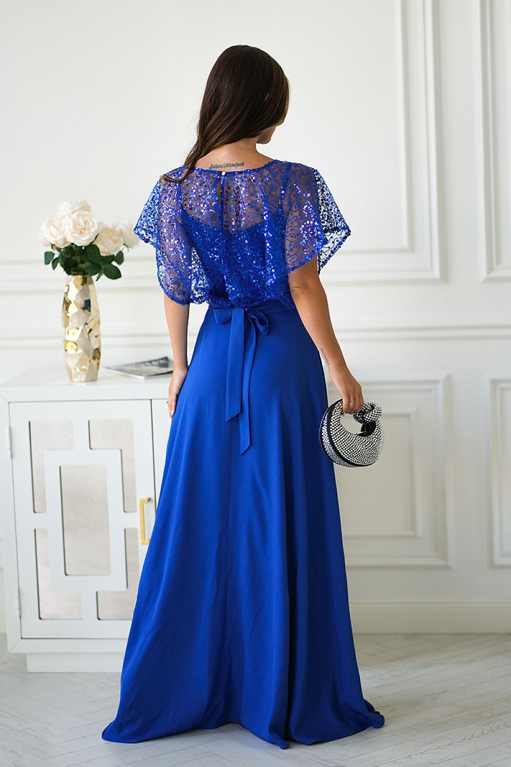 Long dress model 219685 Bicotone - ELEMODA