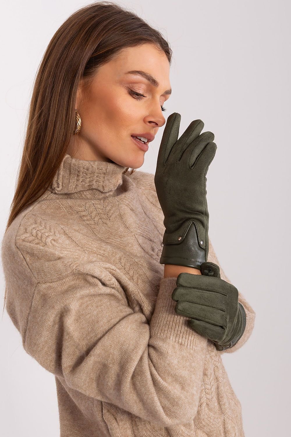 Gloves model 188289 AT - ELEMODA