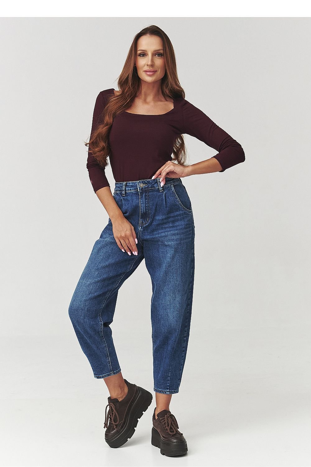Jeans model 219723 Makadamia - ELEMODA