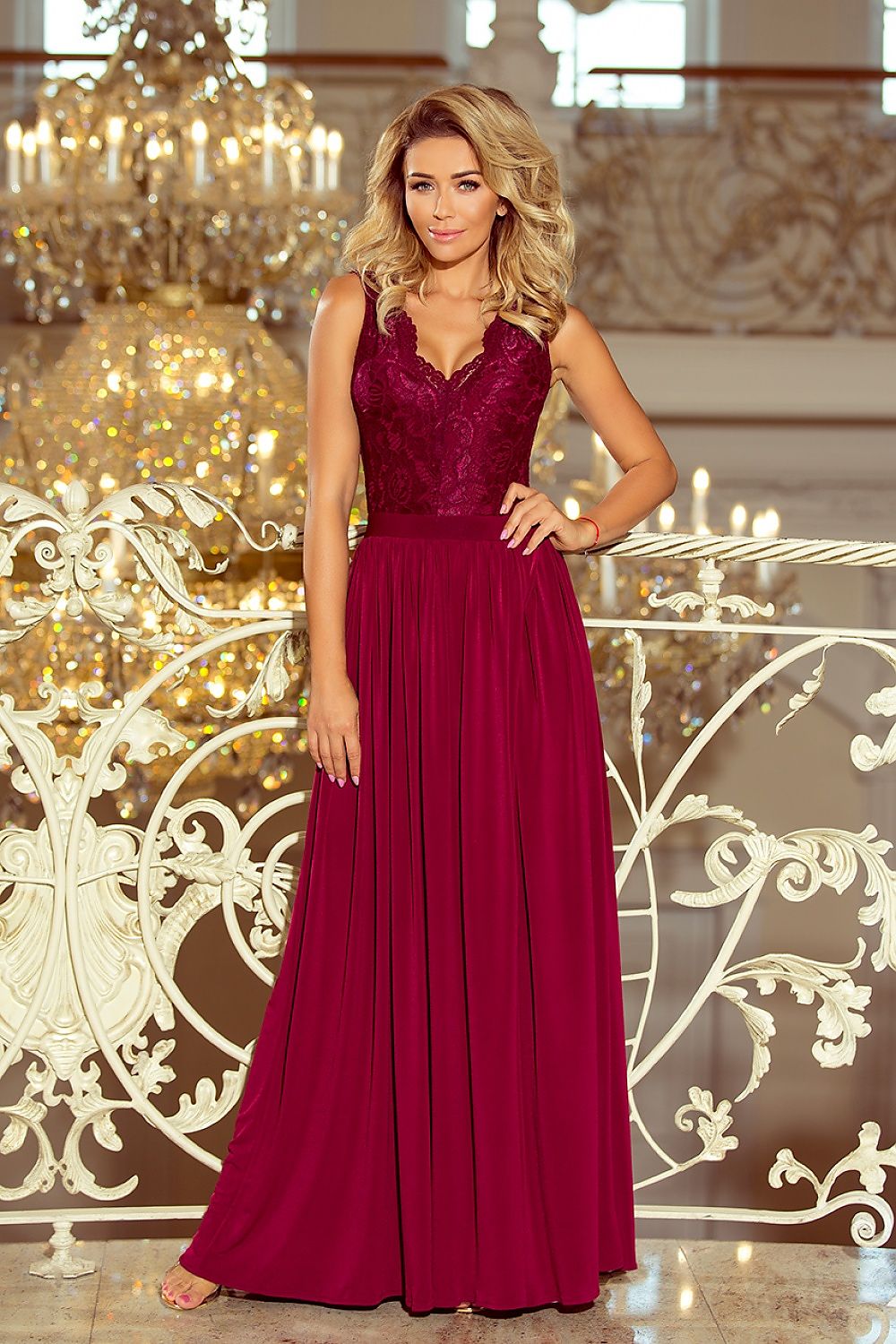 Long dress model 123050 Numoco - ELEMODA