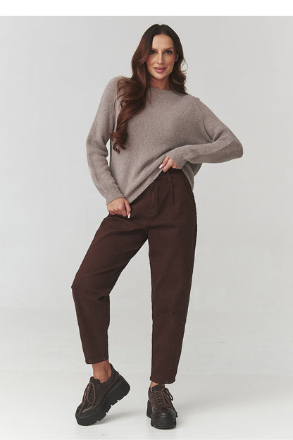 Jumper model 220787 Makadamia - ELEMODA