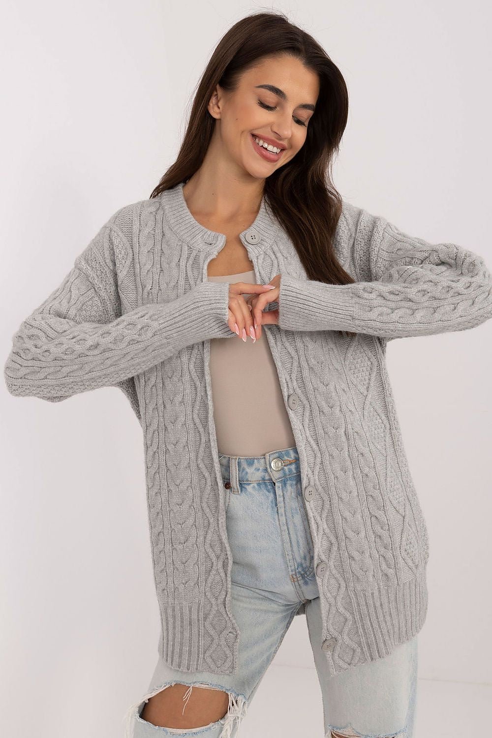 Cardigan model 199542 AT - ELEMODA