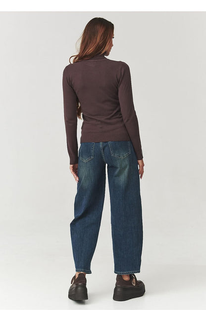 Turtleneck model 219739 Makadamia - ELEMODA