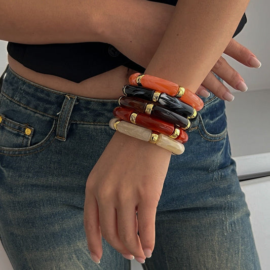 Light luxury ins style beaded bamboo bracelet - ELEMODA