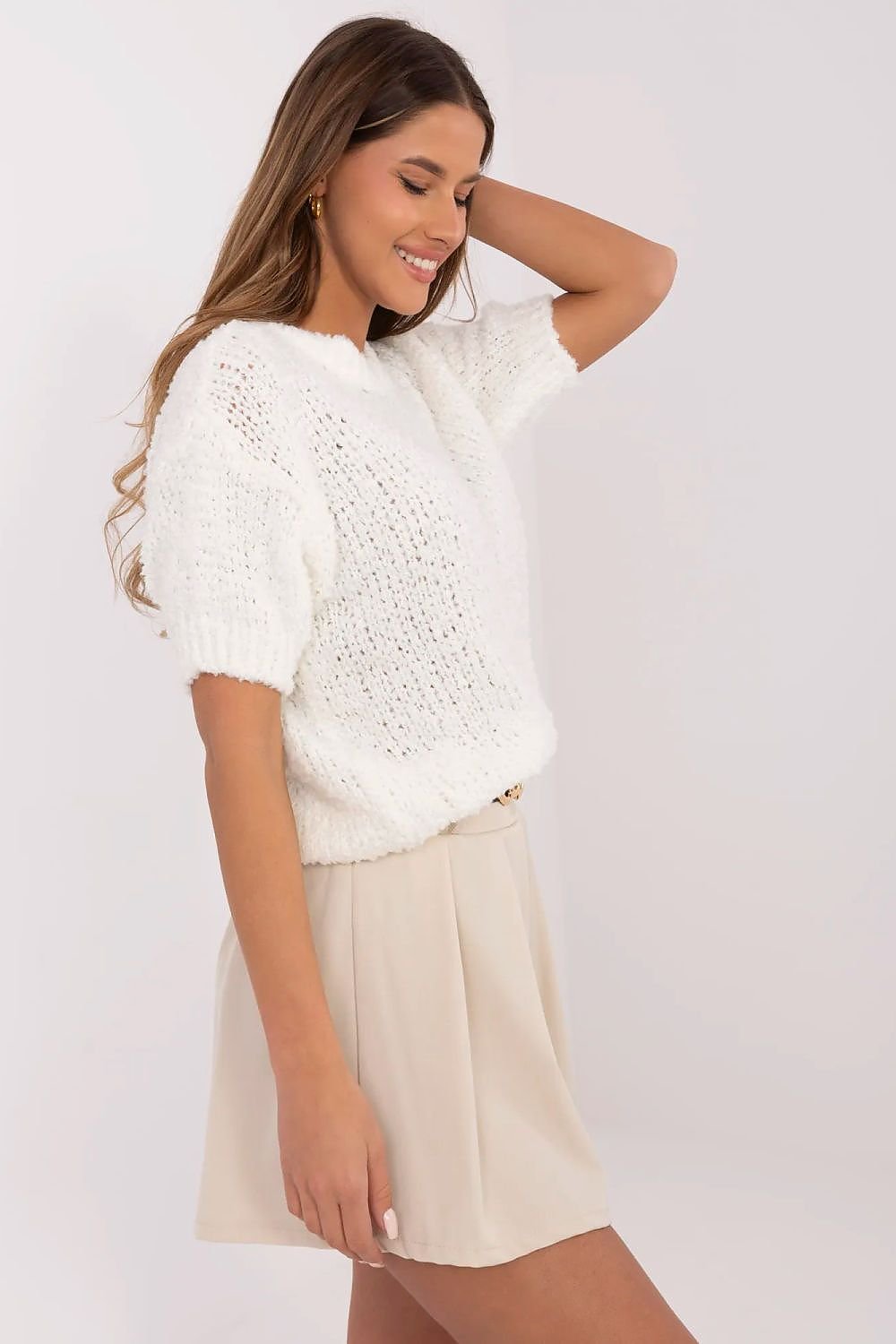 Short sleeve sweater model 206942 Italy Moda - ELEMODA