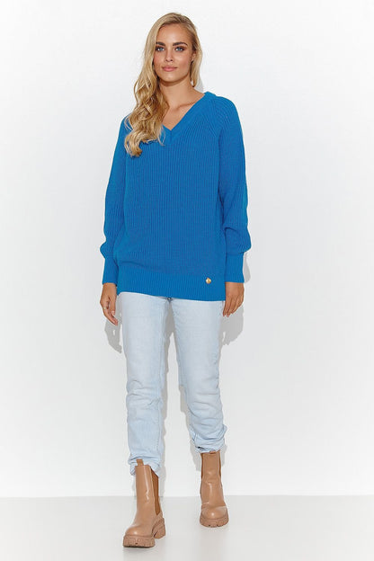 Jumper model 184780 Makadamia - ELEMODA