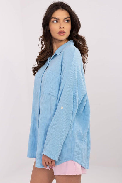 Long sleeve shirt model 210007 Italy Moda - ELEMODA