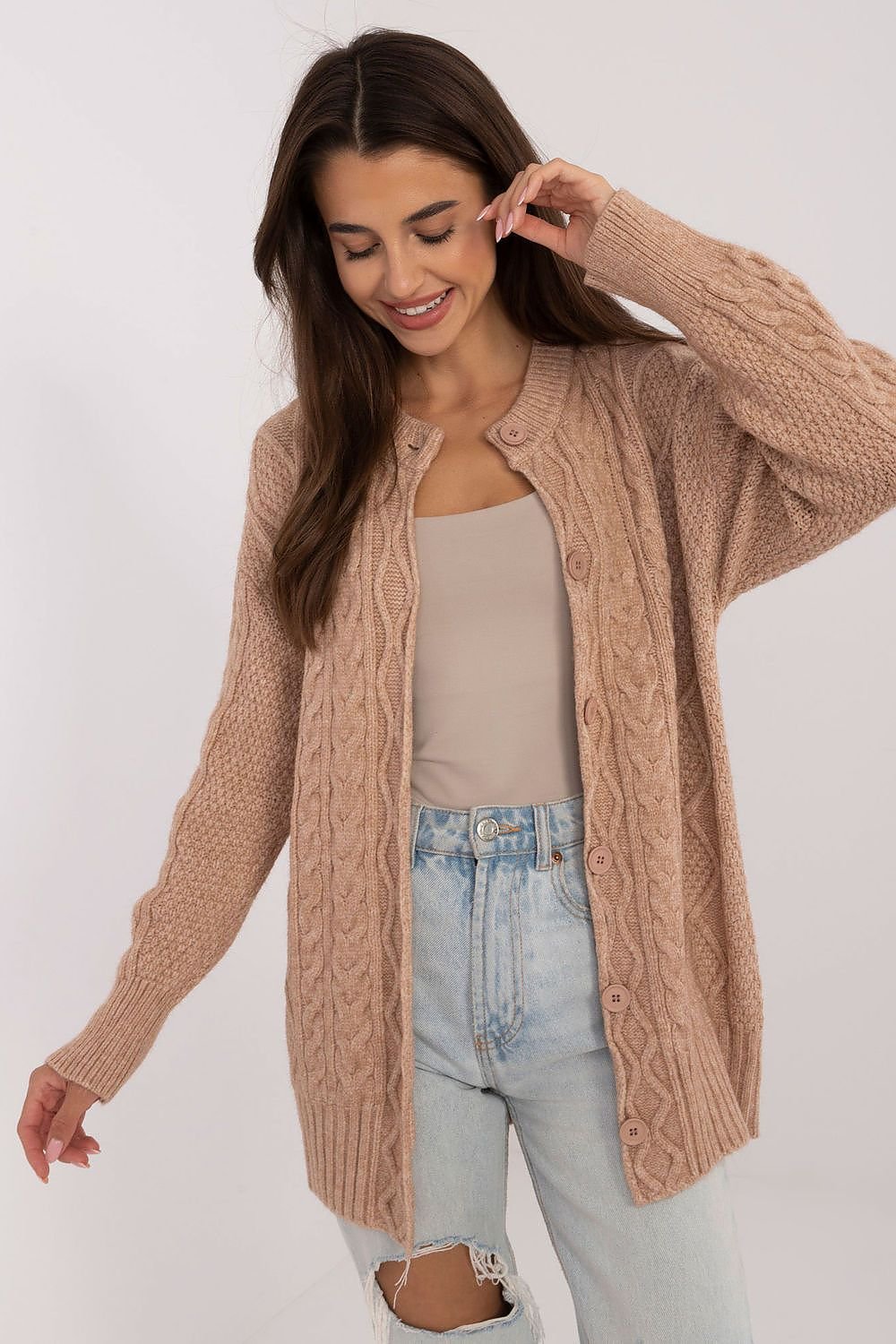 Cardigan model 199542 AT - ELEMODA