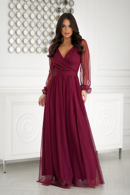 Long dress model 203762 Bicotone - ELEMODA