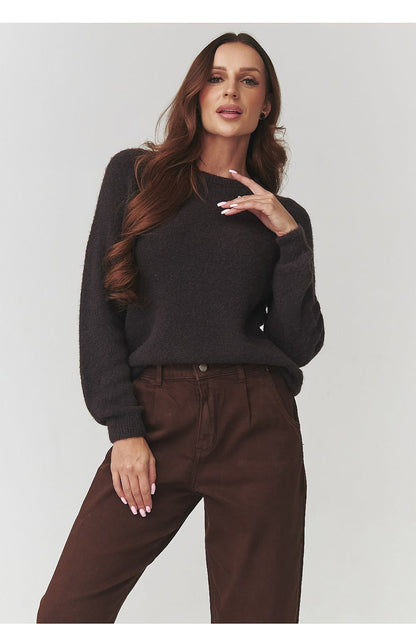 Jumper model 220787 Makadamia - ELEMODA