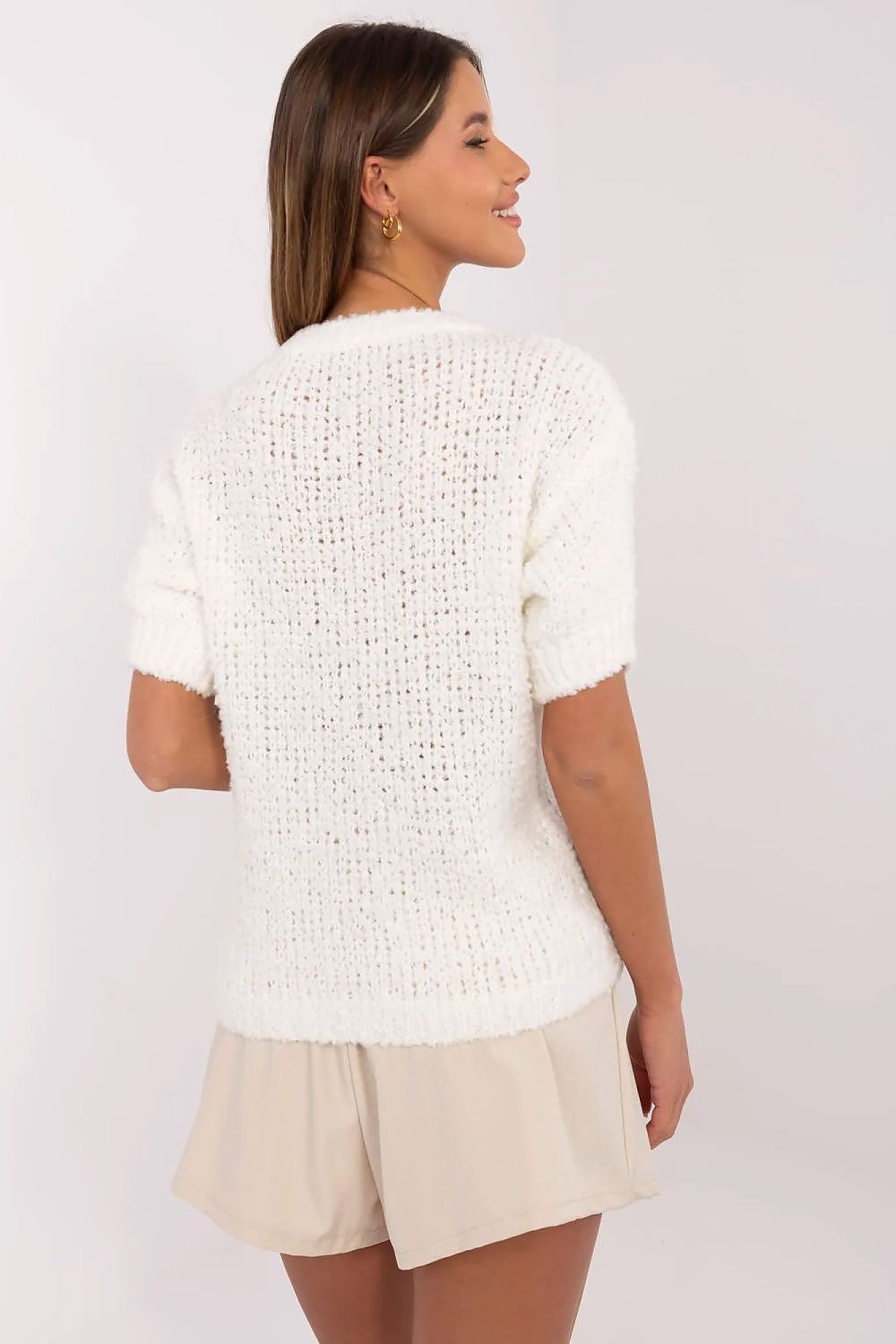 Short sleeve sweater model 206942 Italy Moda - ELEMODA