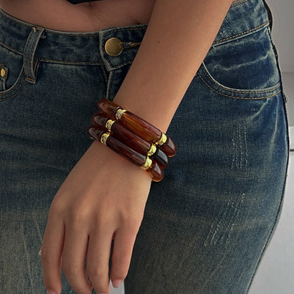 Light luxury ins style beaded bamboo bracelet - ELEMODA