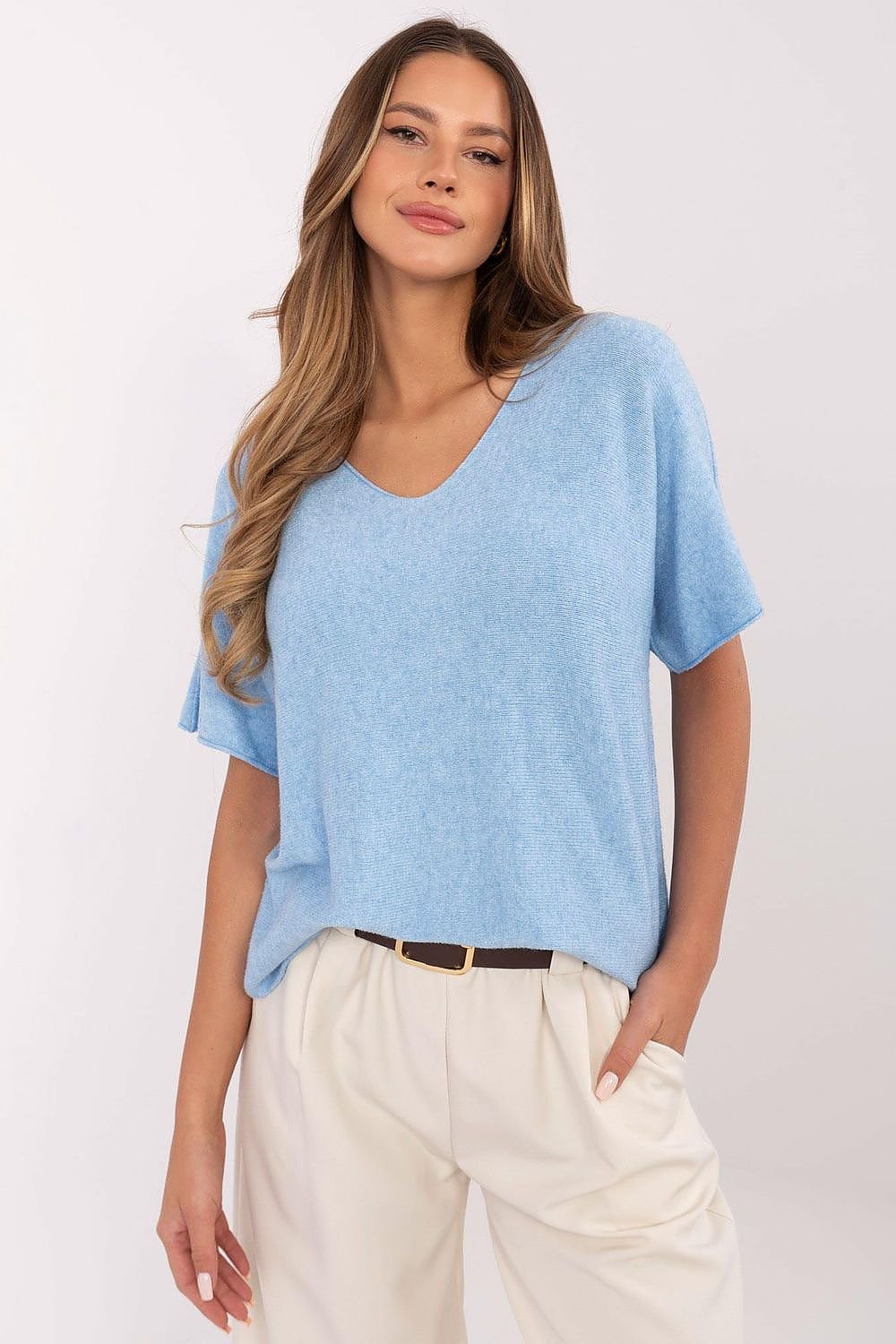 Short sleeve sweater model 209991 Italy Moda - ELEMODA