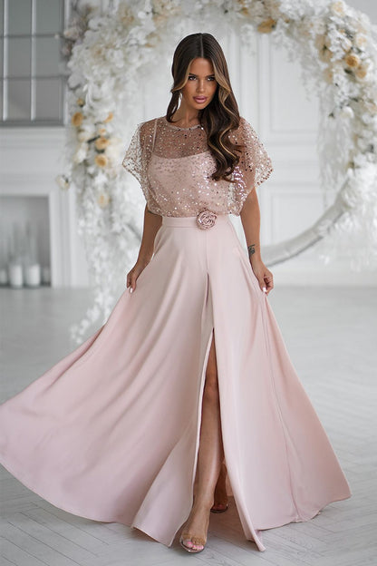 Long dress model 219685 Bicotone - ELEMODA