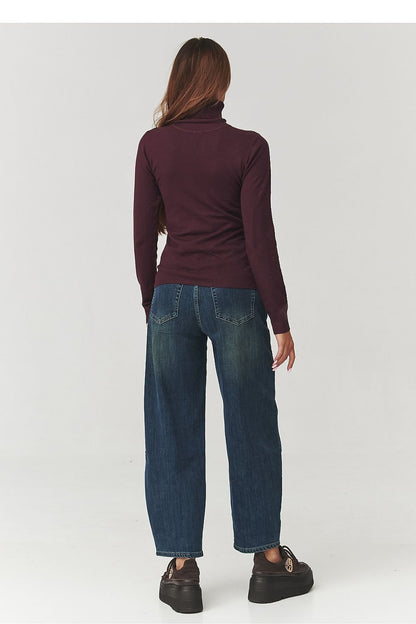 Turtleneck model 219739 Makadamia - ELEMODA