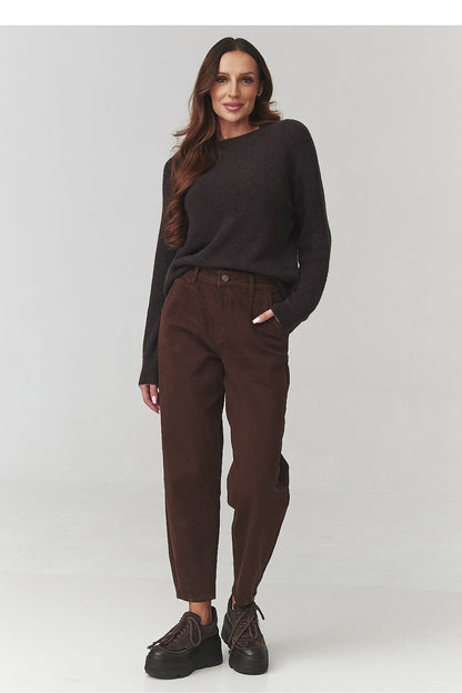 Jumper model 220787 Makadamia - ELEMODA