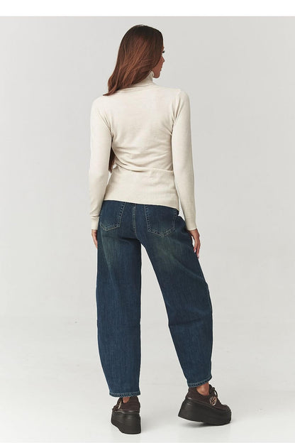 Turtleneck model 219739 Makadamia - ELEMODA