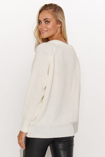 Jumper model 184780 Makadamia - ELEMODA