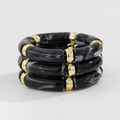 Light luxury ins style beaded bamboo bracelet - ELEMODA