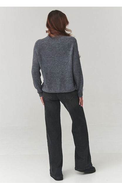 Jumper model 220787 Makadamia - ELEMODA