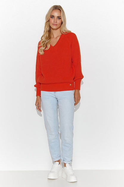 Jumper model 184780 Makadamia - ELEMODA