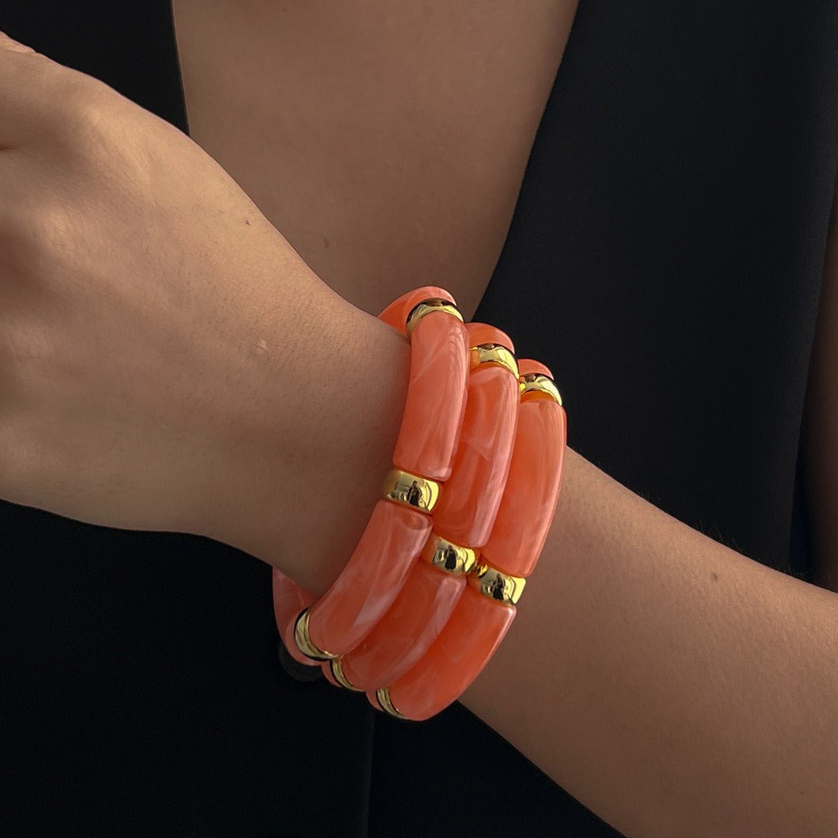 Light luxury ins style beaded bamboo bracelet - ELEMODA