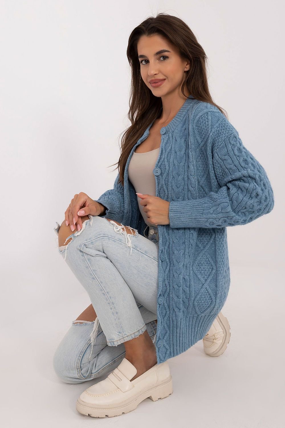 Cardigan model 199542 AT - ELEMODA