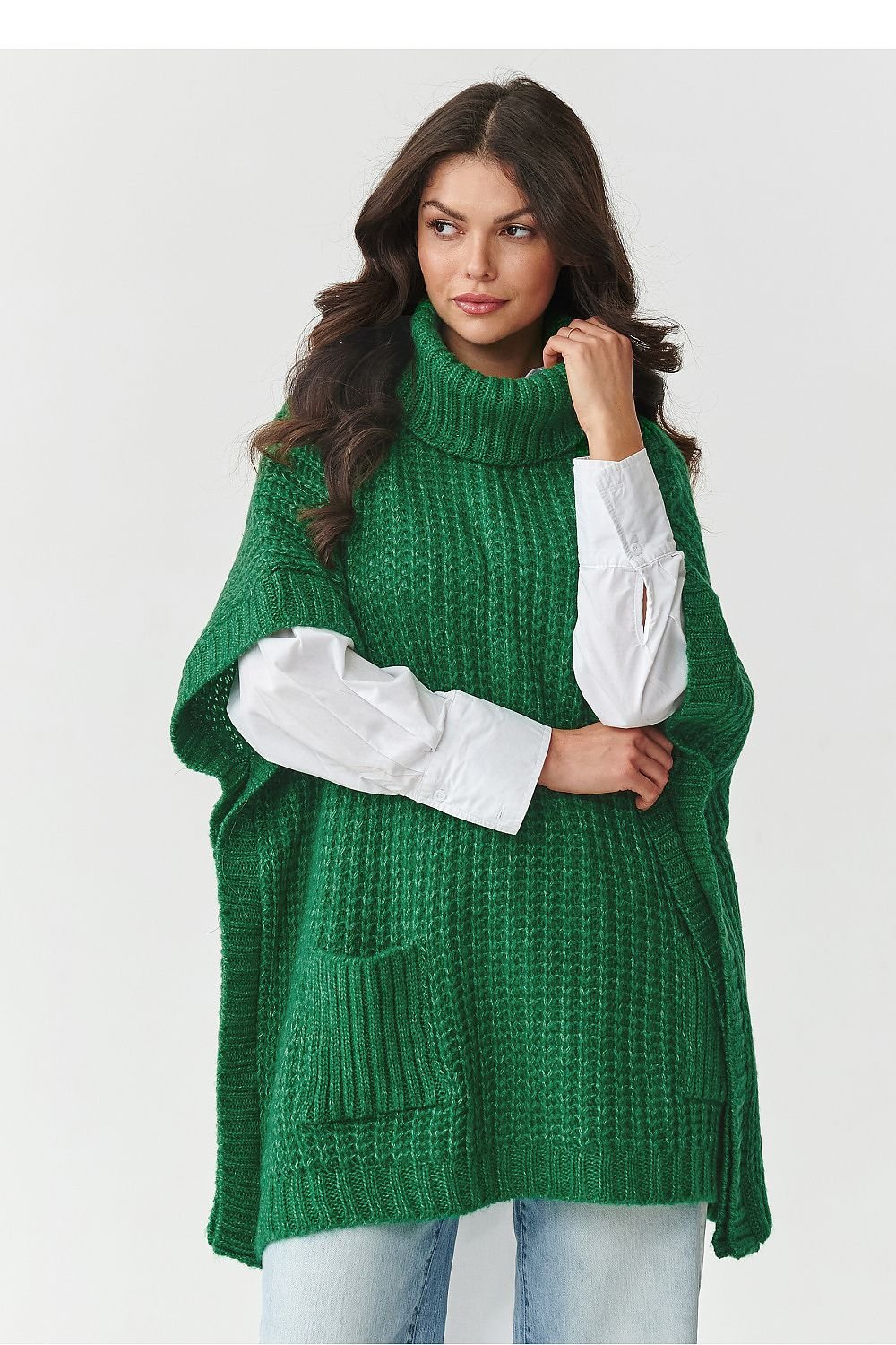 Turtleneck model 217655 Makadamia - ELEMODA
